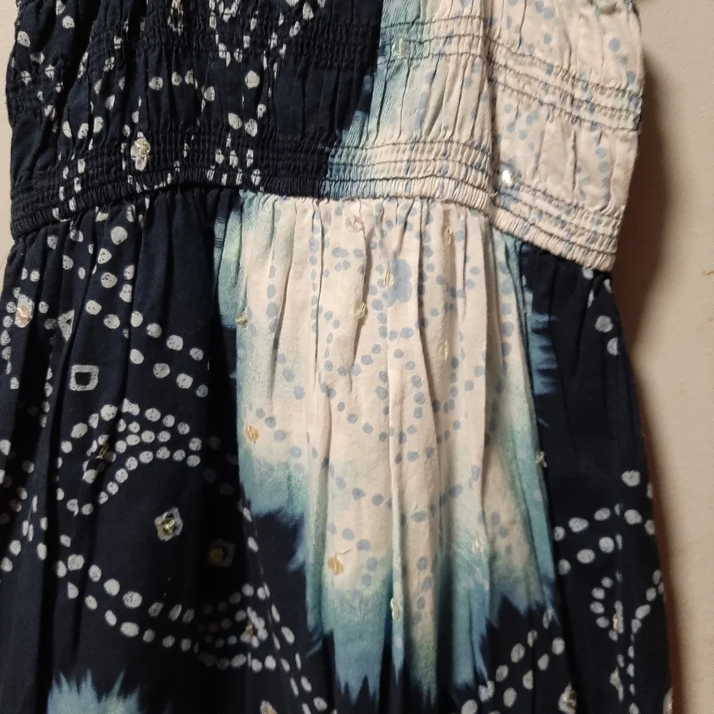 GAP kids sleeveless blue print sundress. Size XS